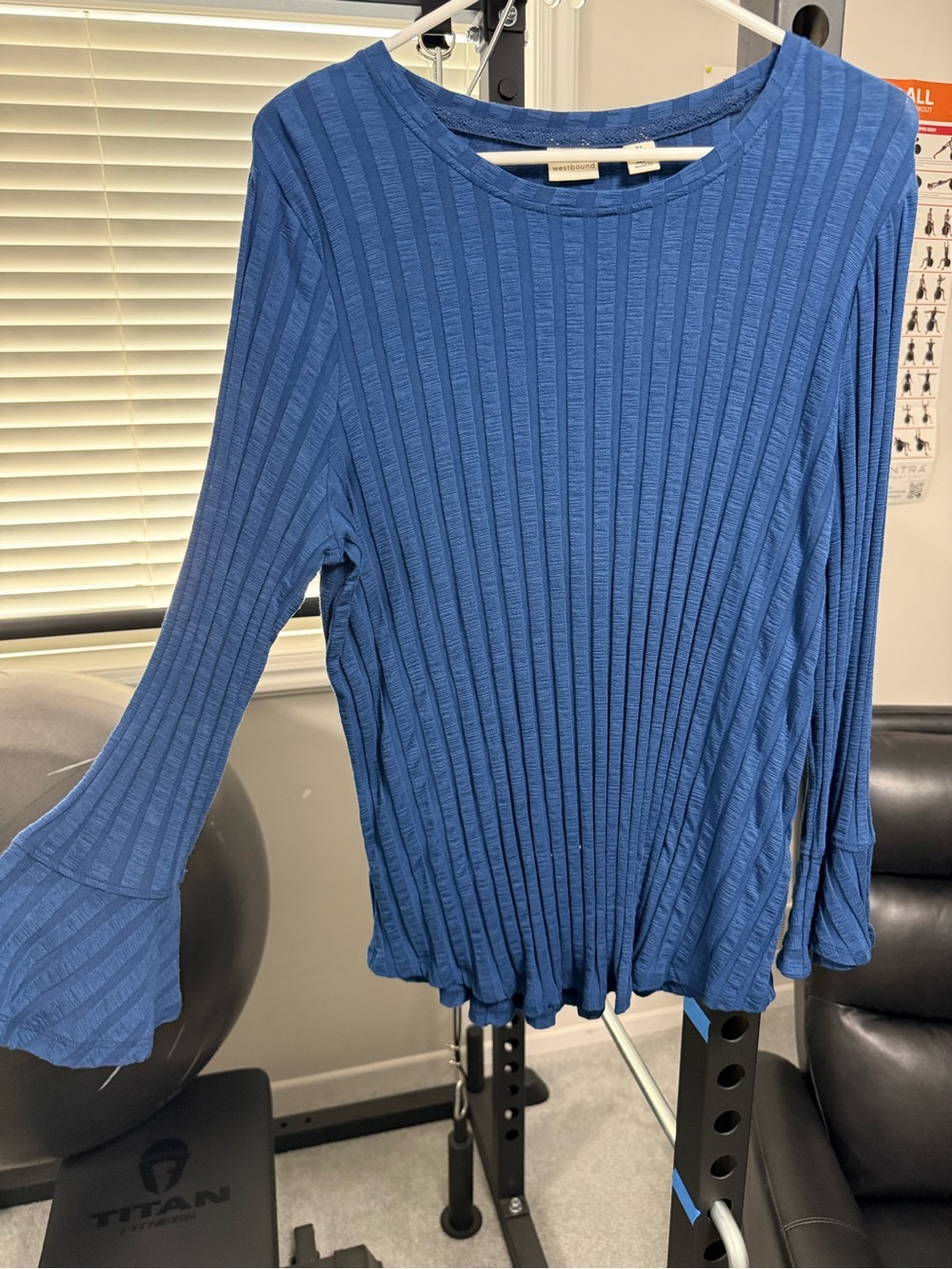 NWT Westbound Blue Long Sleeve Top XL